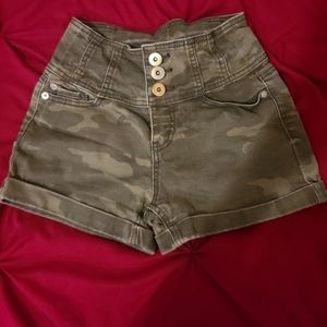 Camo Jean shorts